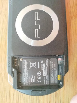 Sony PSP Fat Negra pantalla rota