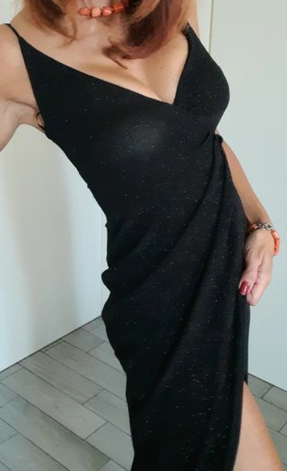 Abito Lurex Nero Tg.XS