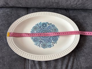 Plato Vintage Pontesa Floral Azul