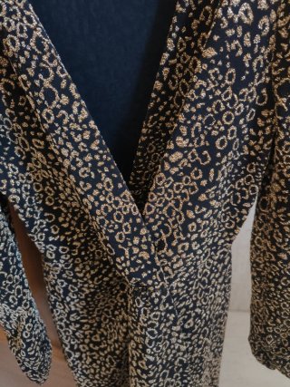 Vestido Zara estampado leopardo manga larga