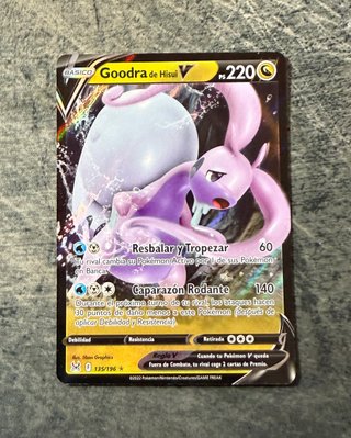 Goodra V Origen Perdido Carta Pokemon