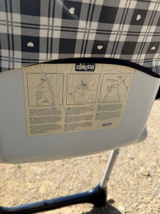 Trona Chicco Plástico Blanca y Azul