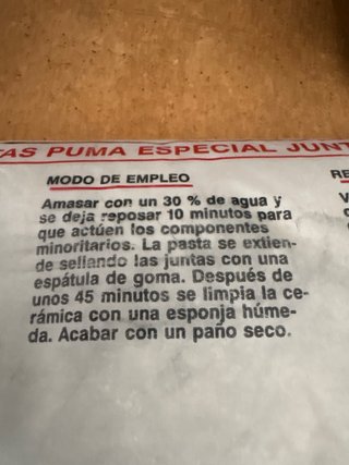 Tapajuntas Juntas Anchas