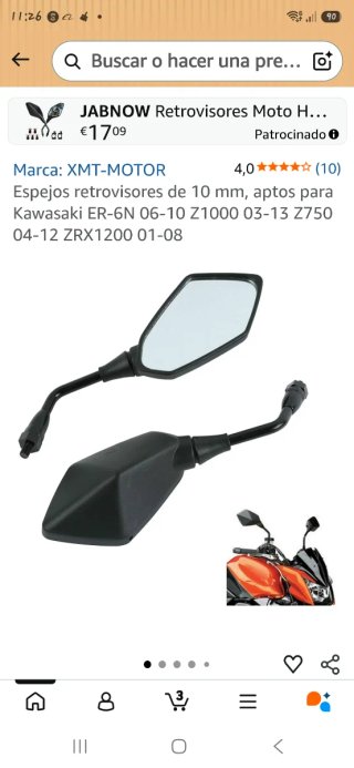 Par Espejos Moto E57