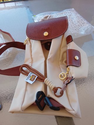 Conjunto Le Pliage Longchamp Beige