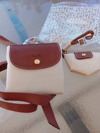 Conjunto Le Pliage Longchamp Beige