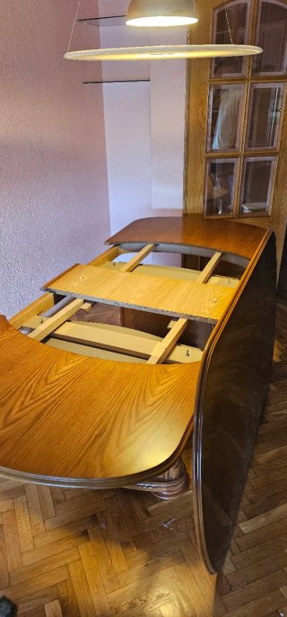 Mesa comedor extensible madera maciza