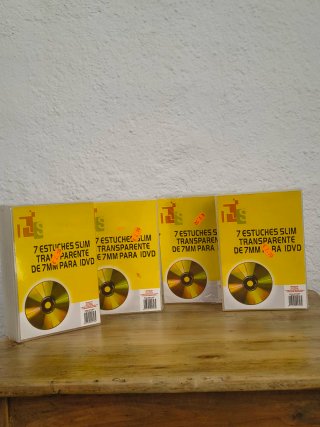 28 Carátulas DVD Plástico Transparente