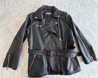 Chaqueta Biker Piel Negra