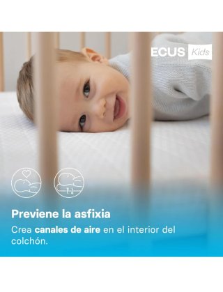 Colchón Cuna Ecus Kids Care 70x140cm
