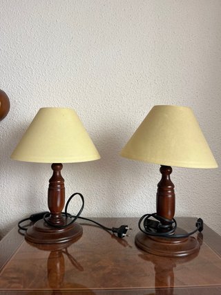 Lámparas de mesa de madera (2 unidades)