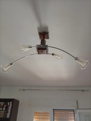 Lámpara de techo 4 bombillas LED