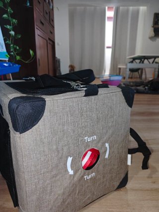Transportín PawHut Gato Nuevo Beige/Negro