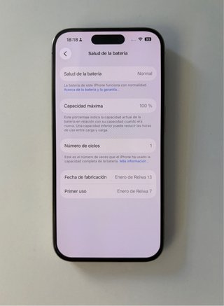 iPhone 15 Pro titanio natural | batería original