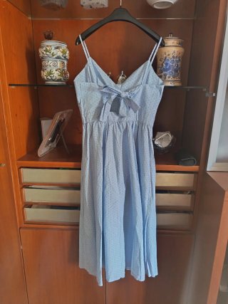Vestito H&M pois azzurro tg S