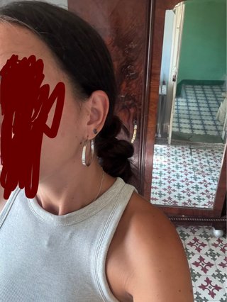 Aros de plata grandes