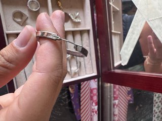 Aros de plata grandes
