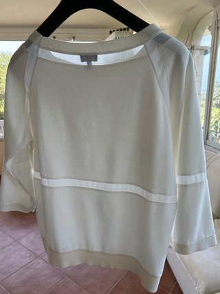 Maglia Armani Jeans manica 3/4 bianca