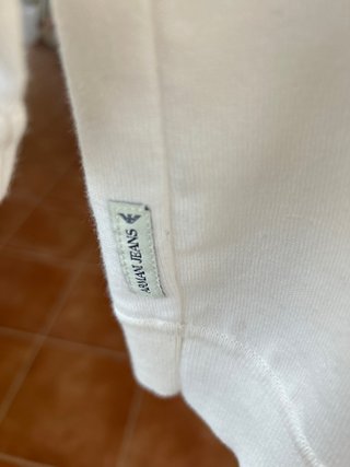 Maglia Armani Jeans manica 3/4 bianca