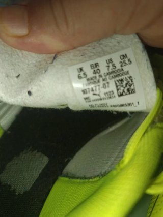 Scarpe da calcio Puma gialle