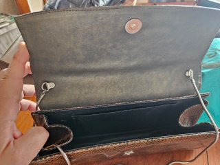 Bolso de fiesta Magrit piel serpiente