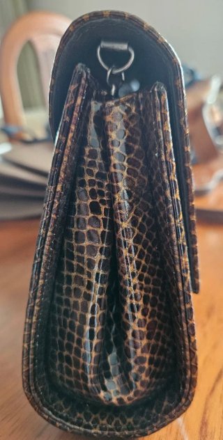 Bolso de fiesta Magrit piel serpiente