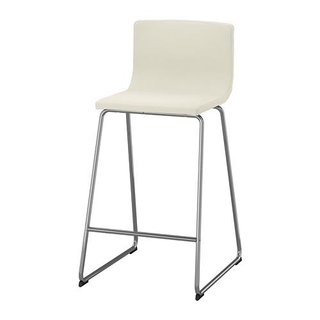 Sgabello Alto IKEA BERNARD Cromato/Bianco