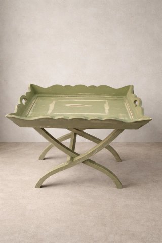 Mesita vintage decapé plegable