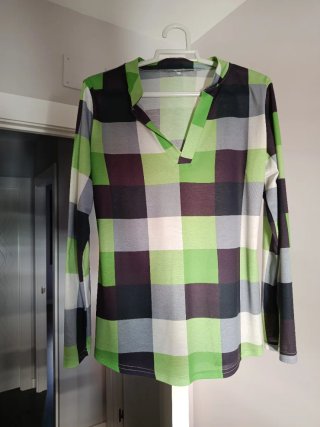 Camisa de mujer a cuadros talla M