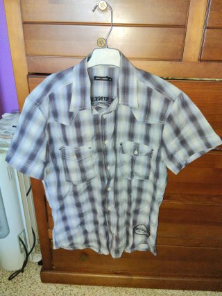 Camisa de hombre a cuadros