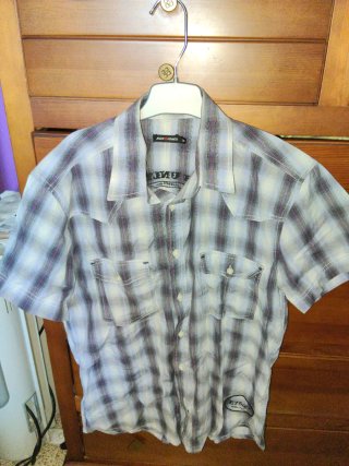 Camisa de hombre a cuadros