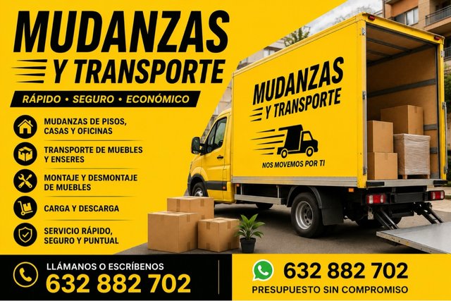 Mudanzas y Transportes en Sant Cugat - 632 882 702