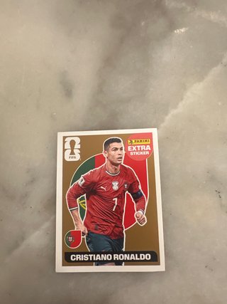 Extra Sticker Panini Cristiano Ronaldo Gold