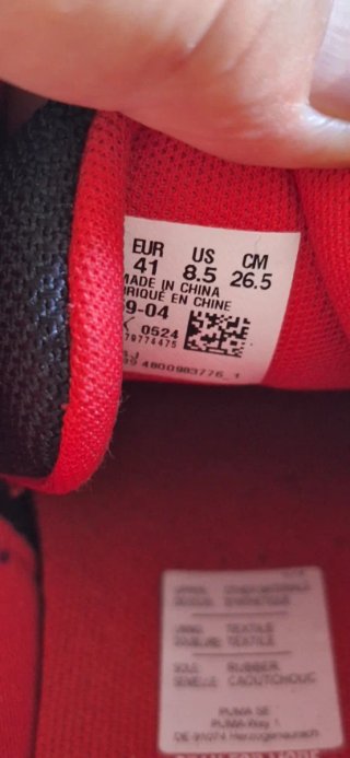 Scarpe Puma Ferrari Uomo Nere Rosse