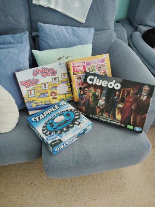 Pack 3 Juegos de Mesa: Cluedo, Tapple, Quién es Qu