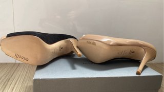 Zapatos Minelli Talla 37 Beige/Negro Nuevos