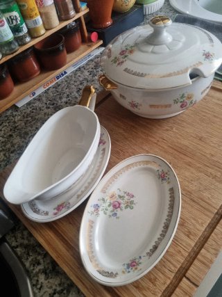 Vajilla Vintage Porcelana vargas segovia