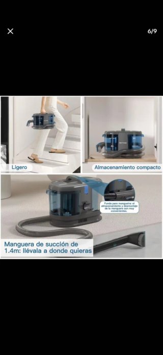 Aspiradora Limpiatapicerías PRETTYCARE