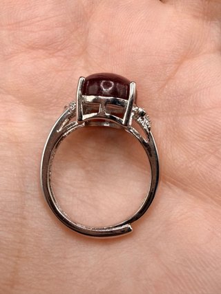 Anillo de Lepidolita y anillo de ópalo de Etiopía
