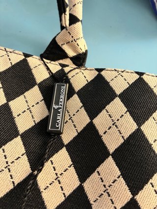 Borsa Carla Ferroni Beige e Nera