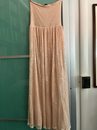 Vestito Zara paillettes scollo quadrato
