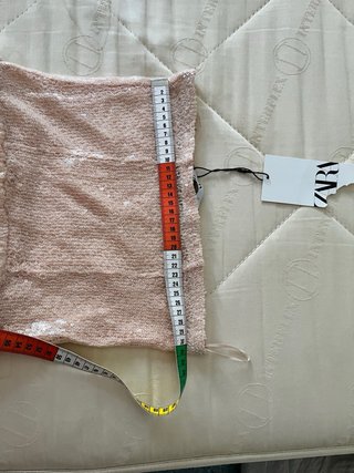 Vestito Zara paillettes scollo quadrato