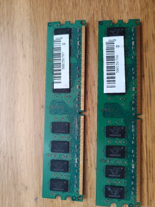 2x Kingston DDR2 2GB RAM KVR800D2N6/2G