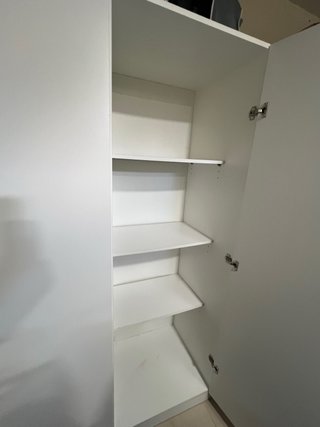 Armario 3 puertas madera blanco .