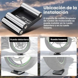 Accesorio rodillos moto JFG, engrasar cadena...