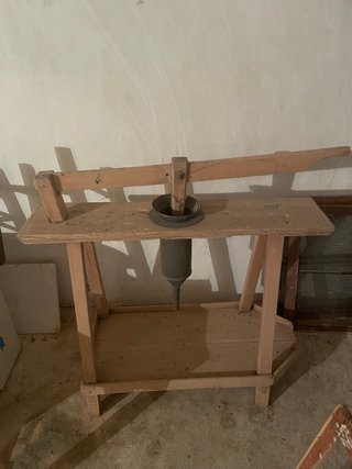Antigua máquina de hacer embutidos