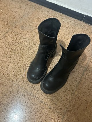 Botas negras invierno tacón ancho