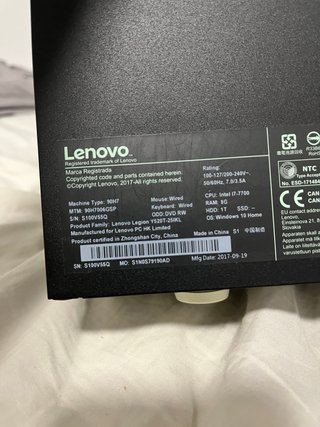 Lenovo Legion Y520T-25IKL Gaming PC