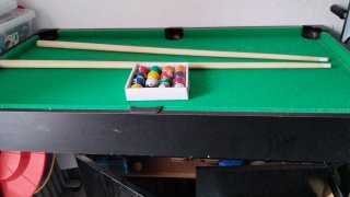 Mesa multijuegos futbolín y billar