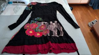 Lote 2 Vestidos Manga Larga Desigual